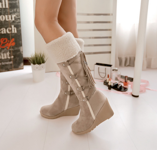 Knee High Wedge Boots