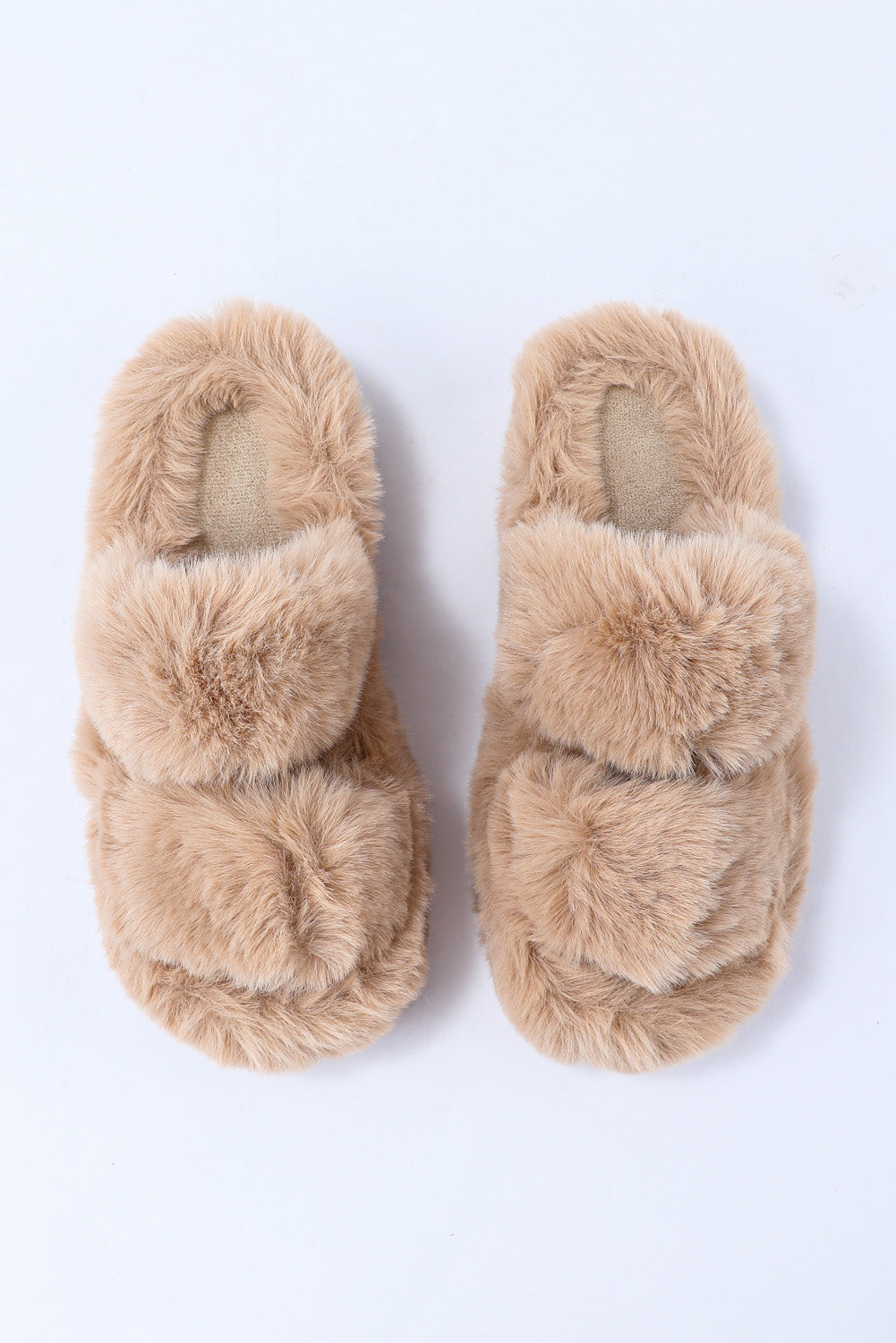 Plush Hollow Out Slippers